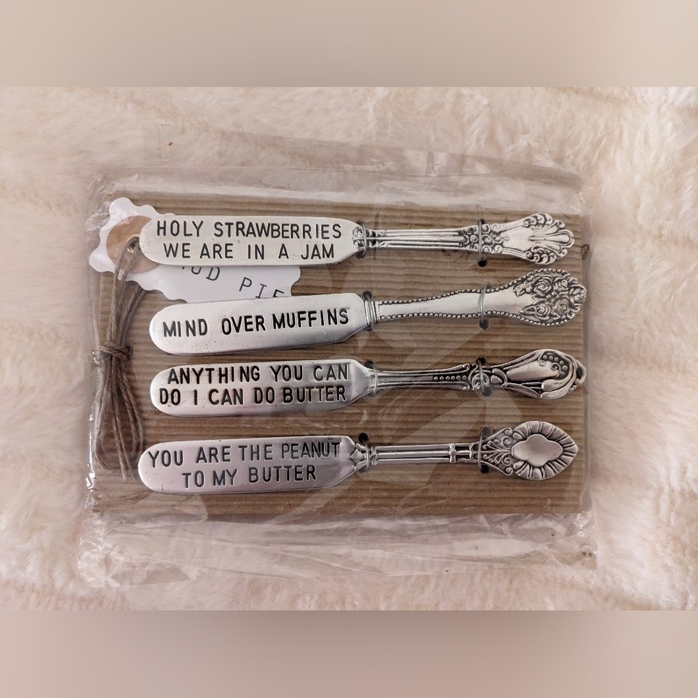 Mud Pie Circa Spreader Set, Silver